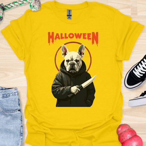 Halloween - V5 - Frenchie Halo Killer T-Shirt